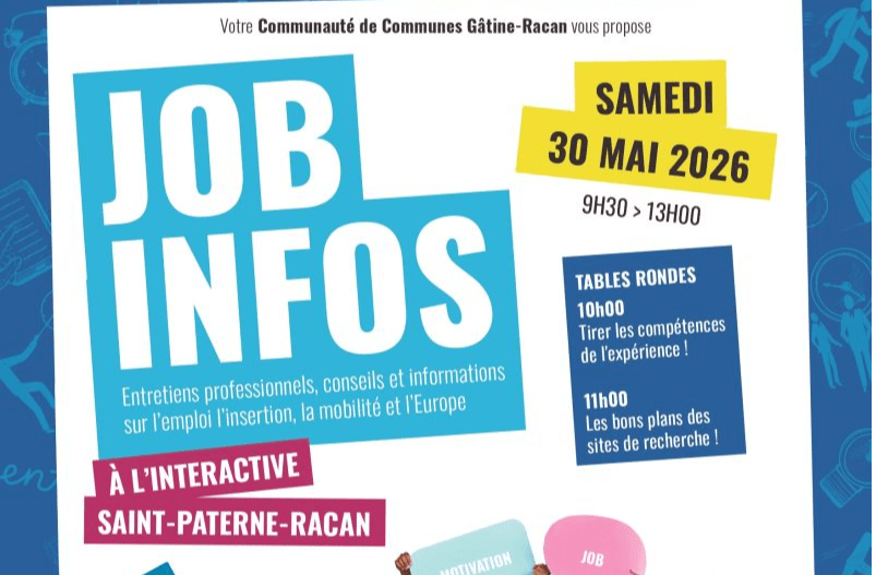  JOB’INFOS à Saint-Paterne-Racan