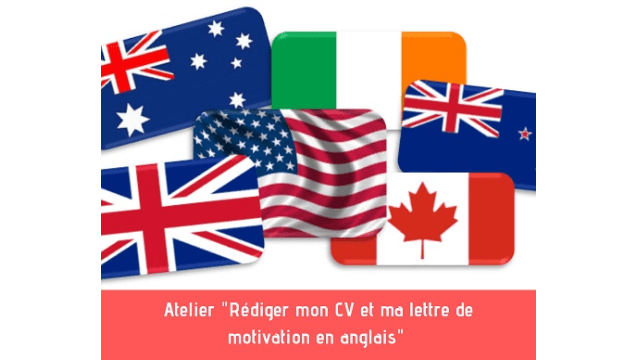 Atelier Rediger Ma Lettre De Motivation Et Mon Cv En Anglais Rpro Stage Emploi