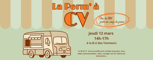 La Perm' à CV : Pas de Rdv, juste un coup de pouce !