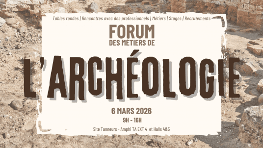 Forum métiers de l'archéologie