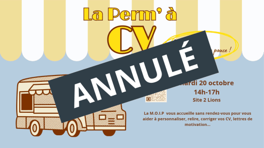 ANNULÉ - Perm' à CV : un avis sur votre candidature, sans RDV