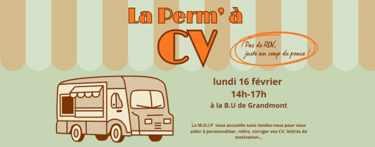 La Perm' à CV : Pas de Rdv, juste un coup de pouce !