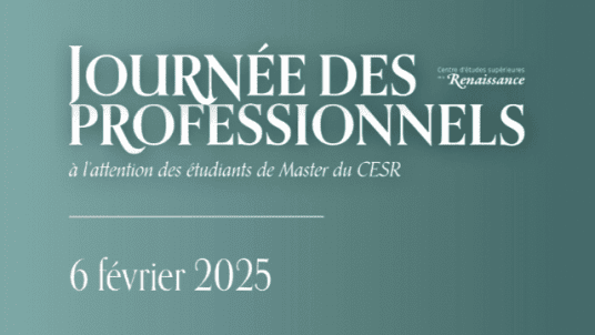 Journée des professionnels à l'attention des étudiants du CESR